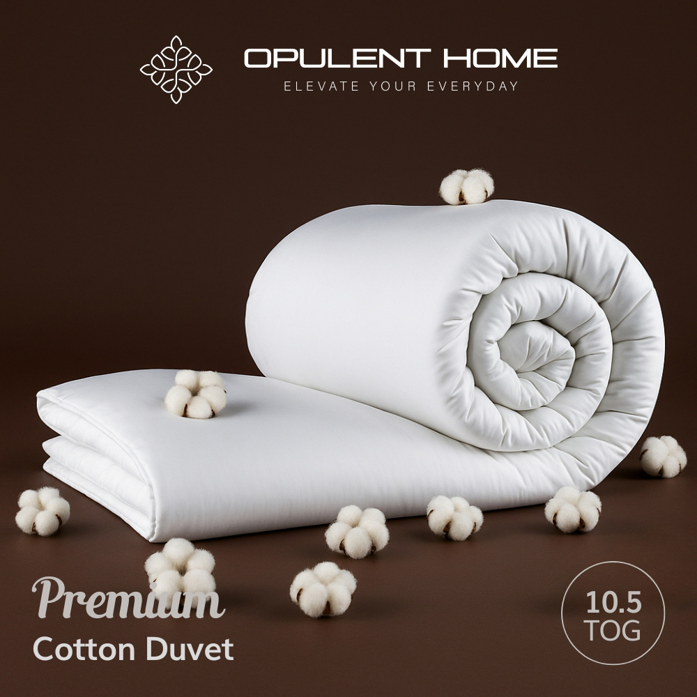 Opulent Home Double White All Season Cotton Duvet 10.5 Tog Image 7