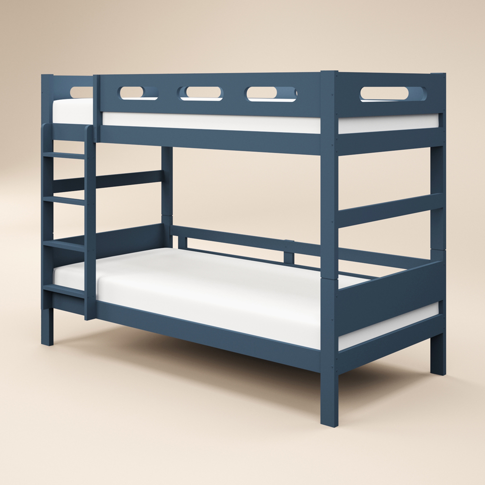Flair Elijah Blue Detachable Wooden Bunk Bed Image 2