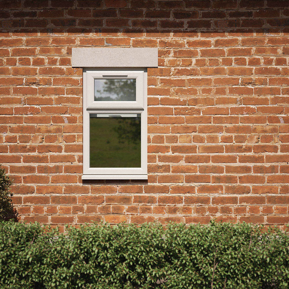 Crystal Agate and White Top Hung Over Fixed Light Clear Triple Glazed Window 610 x 1115mm Image 4