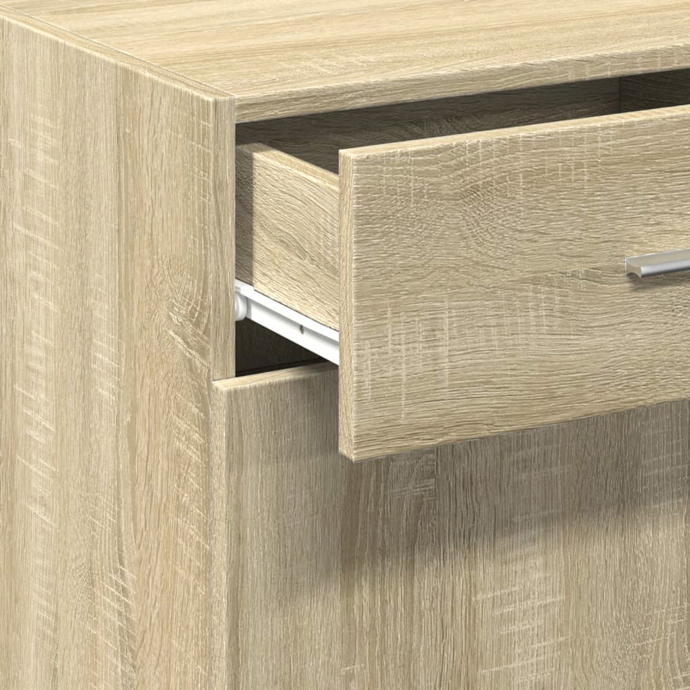 vidaXL Single Door Single Drawer Sonoma Oak Sideboard Image 2