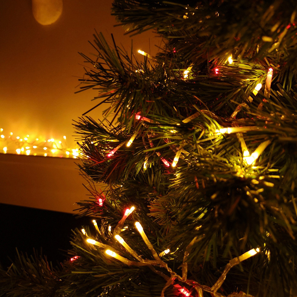 Premier ClusterBrights 960 Red and Gold Vintage LED Multi-Function ...