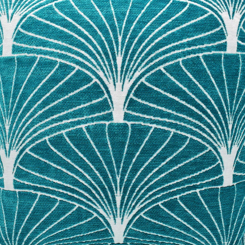 Velosso Palermo Chenille Teal Filled Cushion 43 x 43cm 2 Pack Image 2