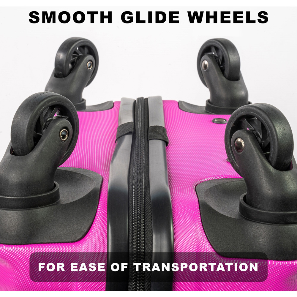 A2B Exodus 26 inch Pink Hard Shell Hold Suitcase Image 5