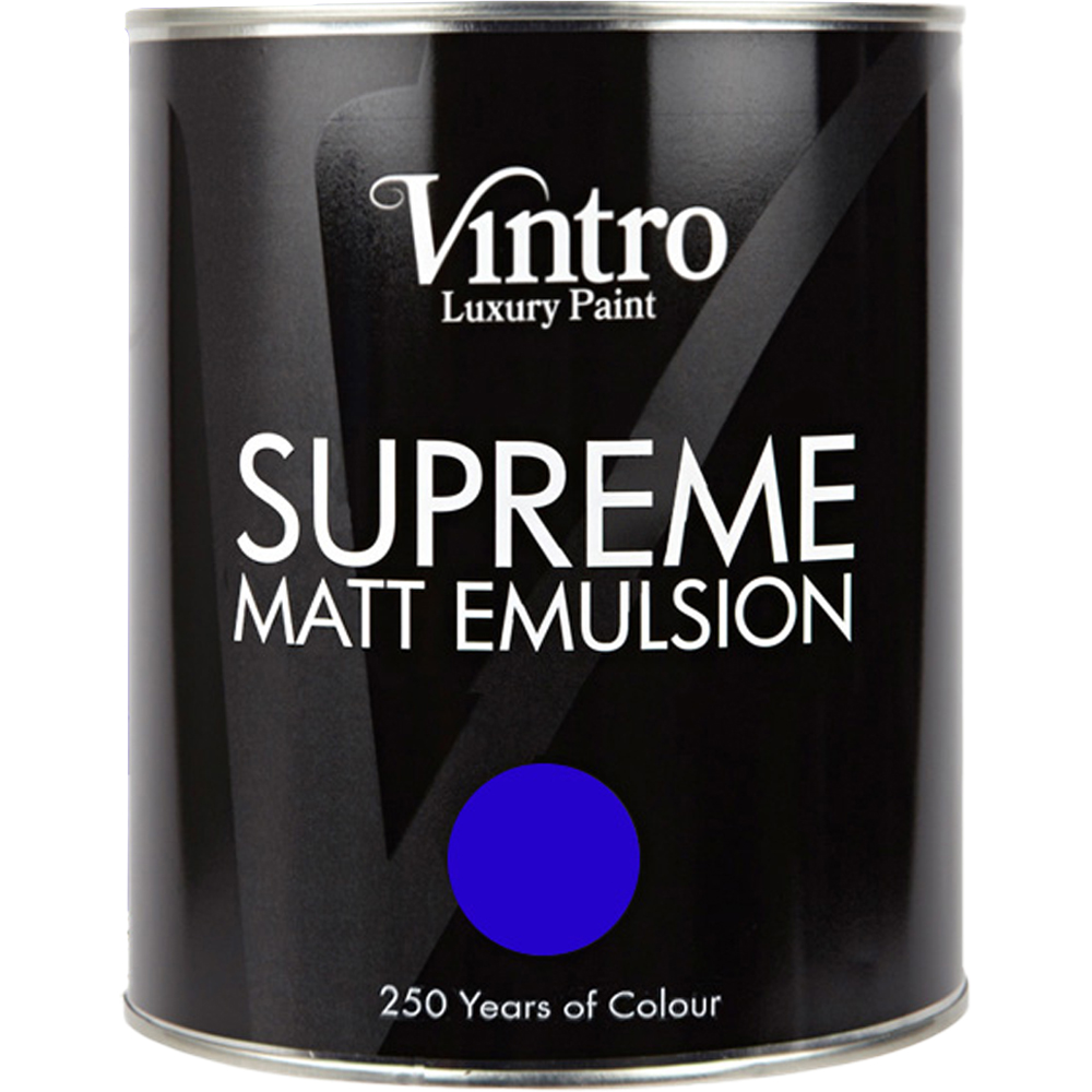 Vintro Paint Ultramarine Matt Emulsion Interior Paint 1L Image 2