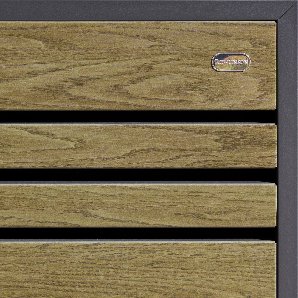 Rowlinson Chelsea Oak 2 Wheelie Bin Store Image 7
