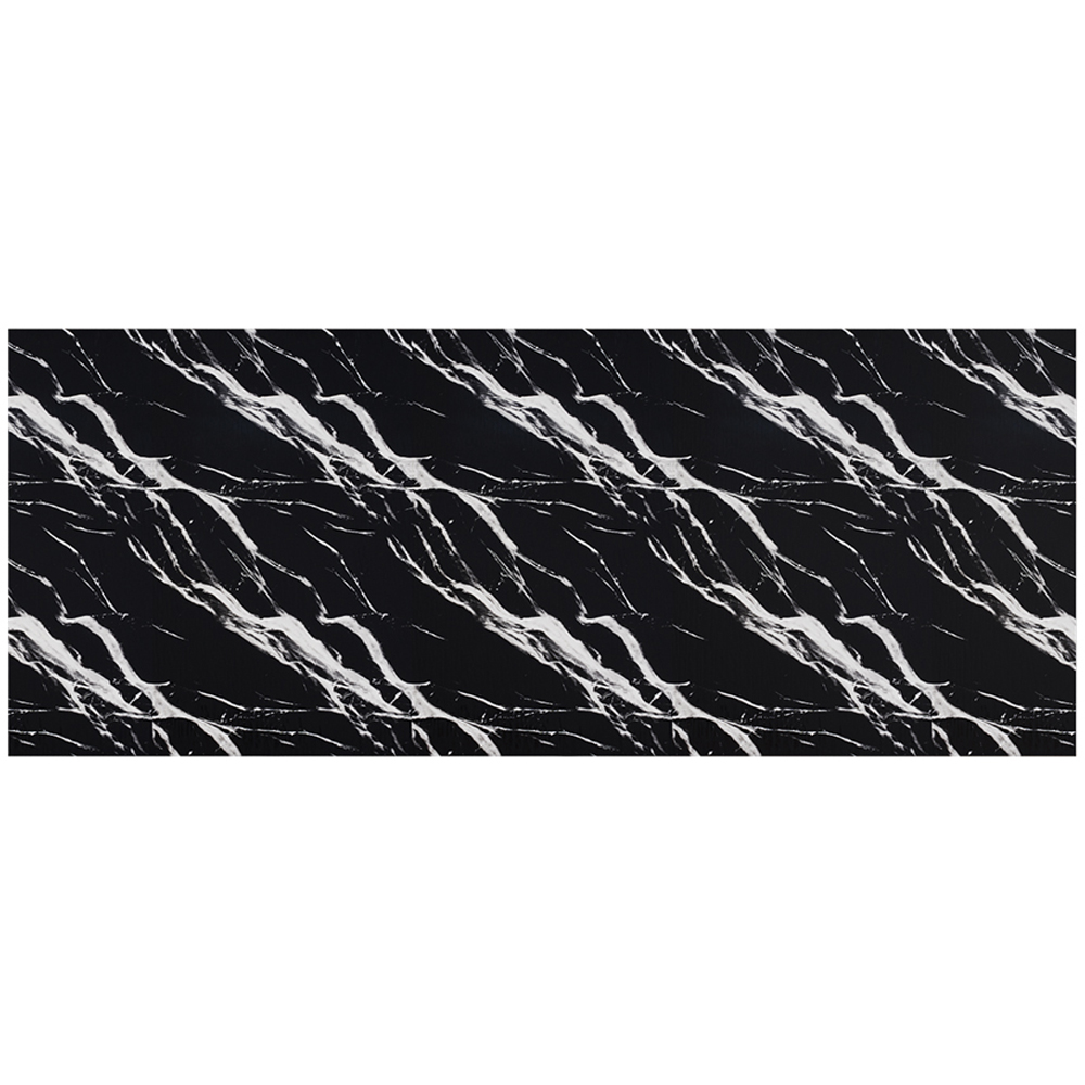 Living and Home Marble Pattern Black Self-Adhesive Wall Tile Sticker Image 2