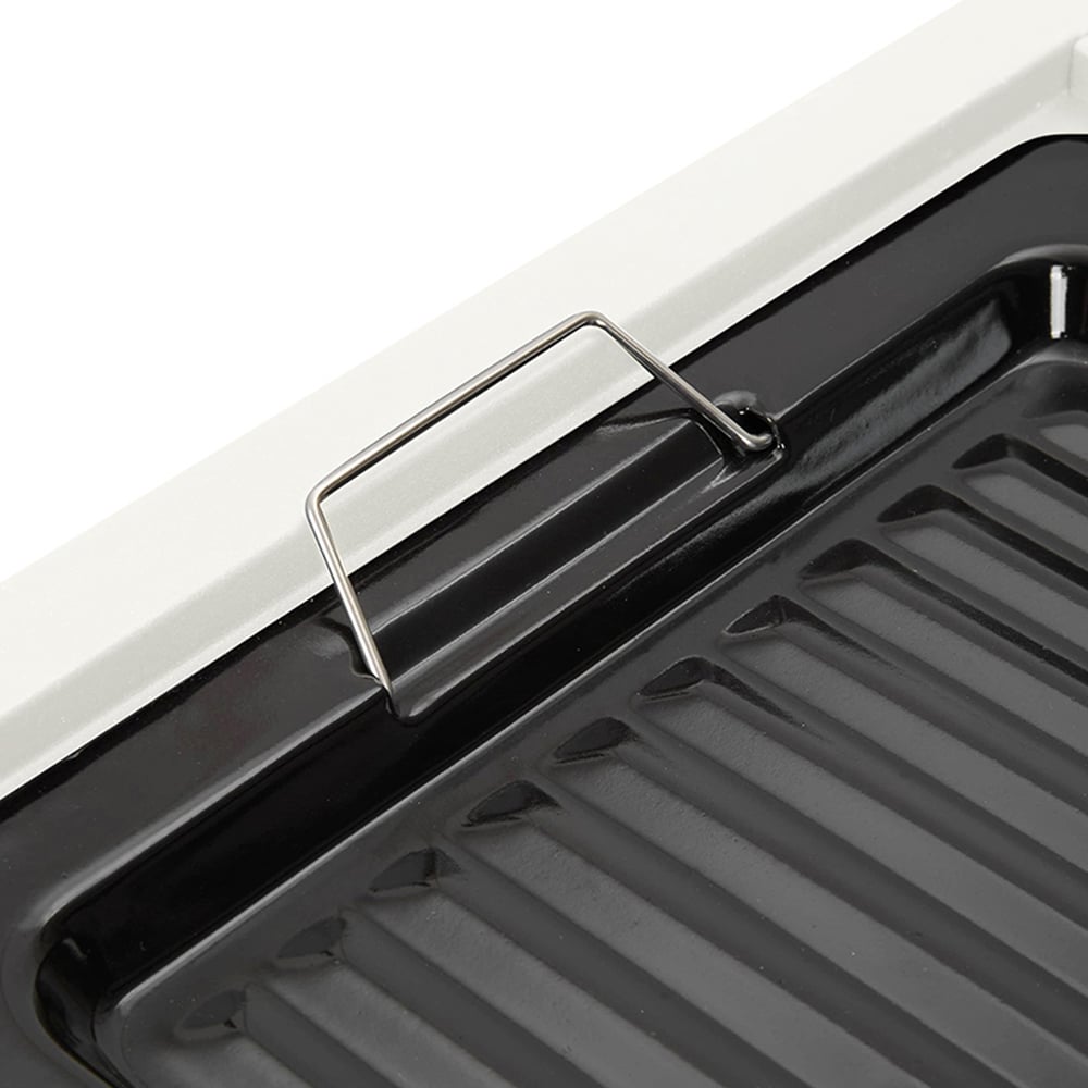 Living and Home White Windproof Metal BBQ Grill and Tea Stove Image 4