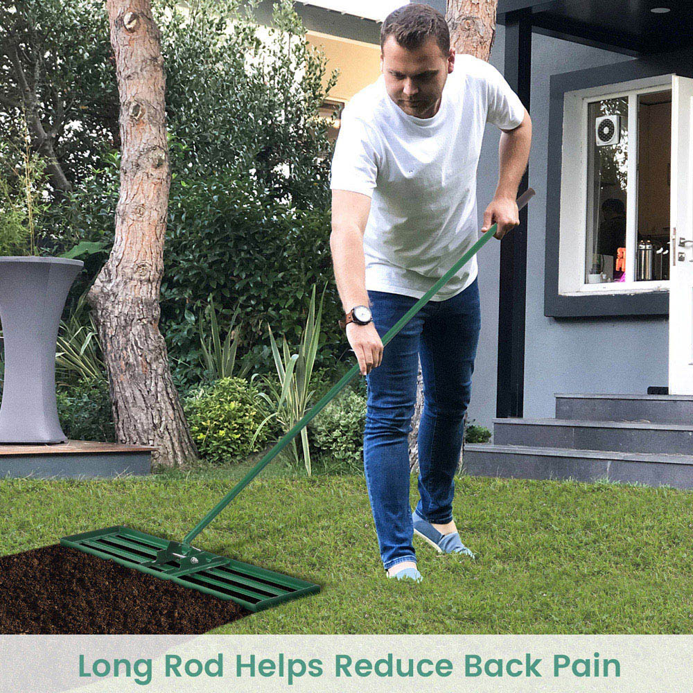 Costway Lawn Levelling Rak with Ergonomic Handle 91 x 25cm Image 5