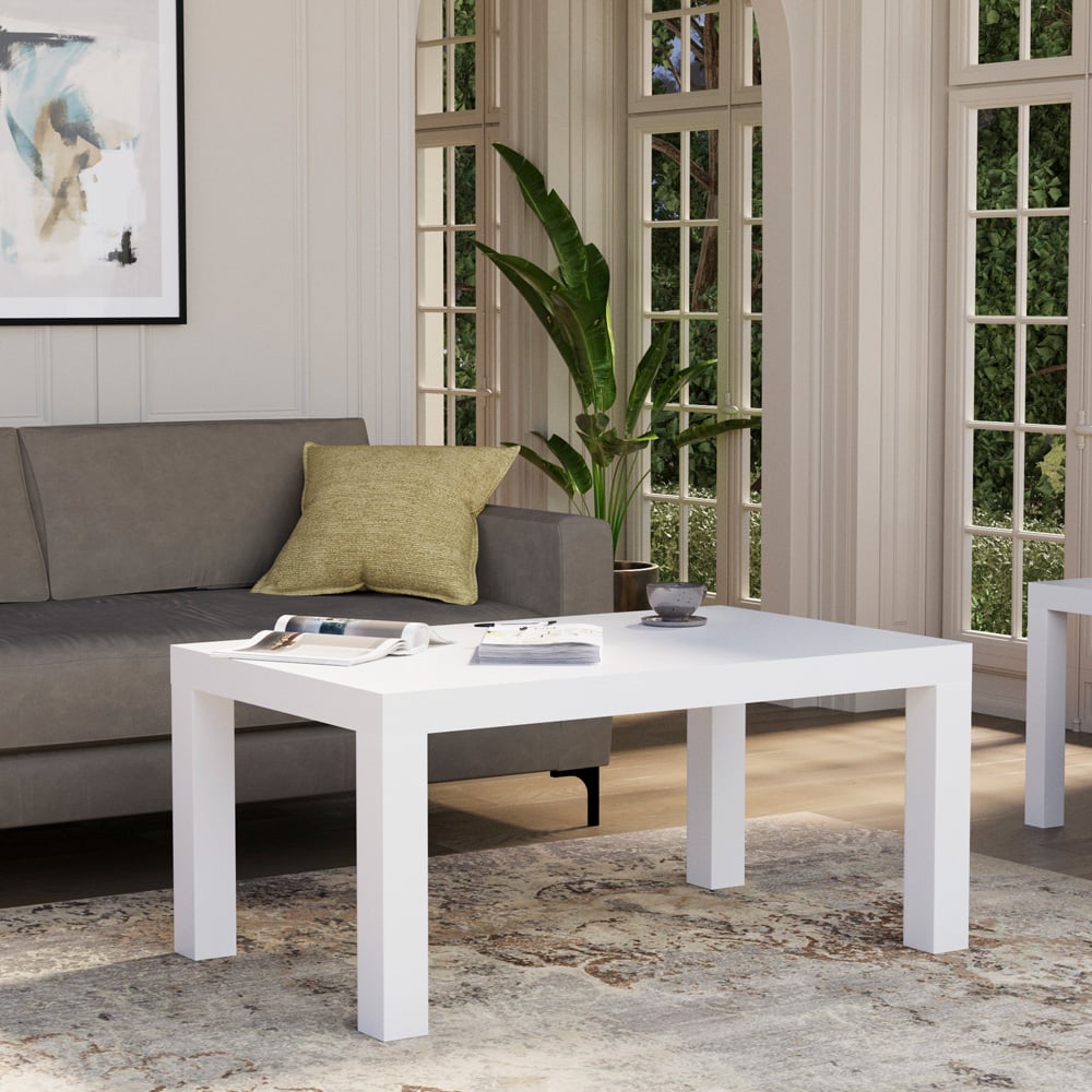Vida Designs Beeston White Coffee Table Image 5