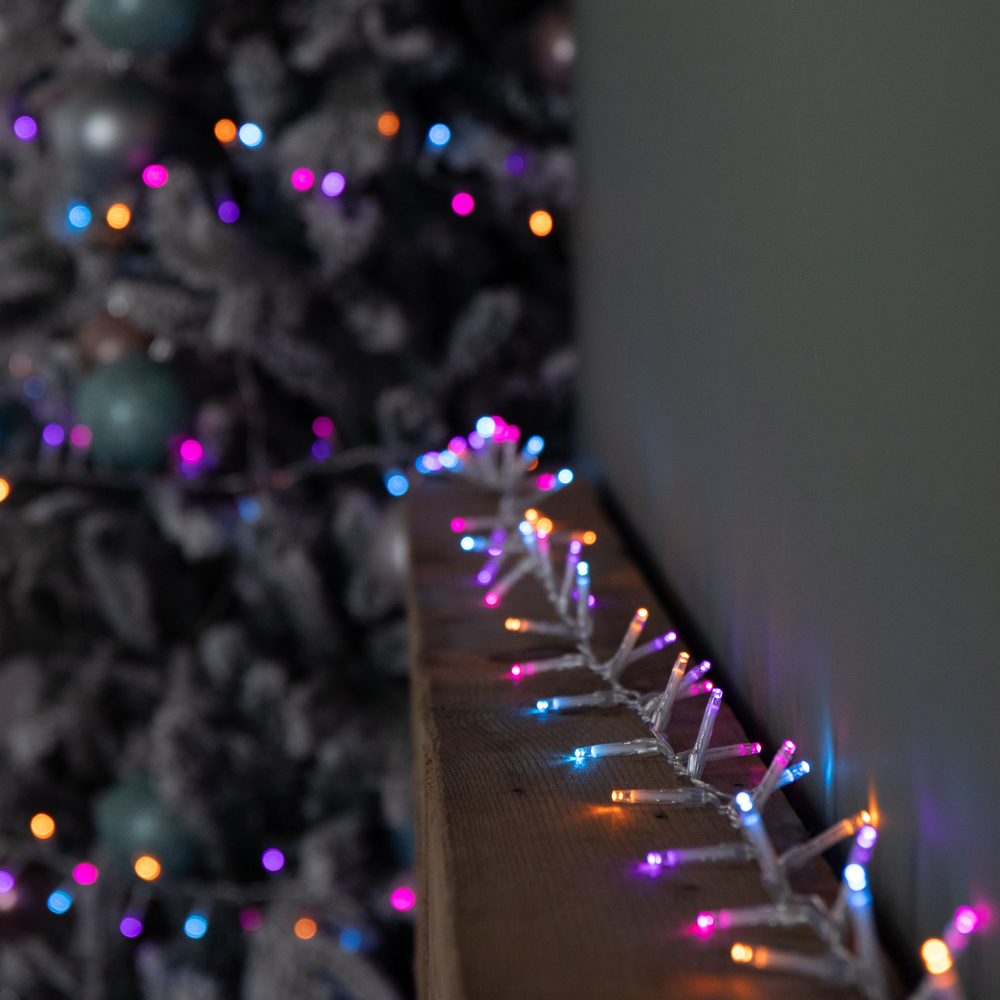 Samuel Alexander TreeBrights 750 Rainbow LED Clear Cable Christmas String Lights 18.7m Image 1