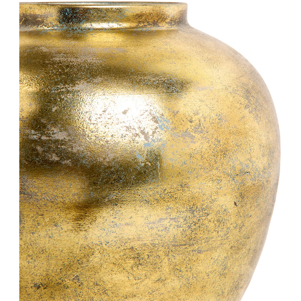 Amelia Metal Vase Brushed Gold Image 4