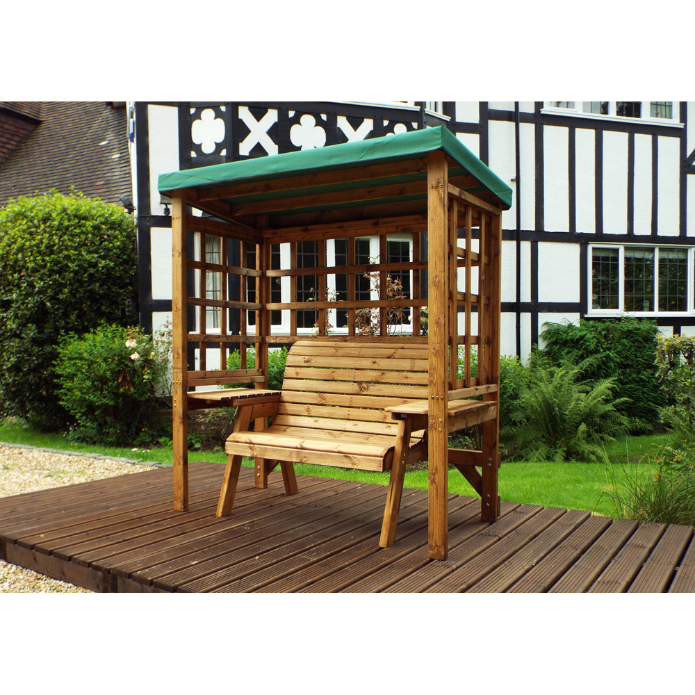 Charles Taylor Wentworth 2 Seater Arbour with Green Roof Cover Image 2