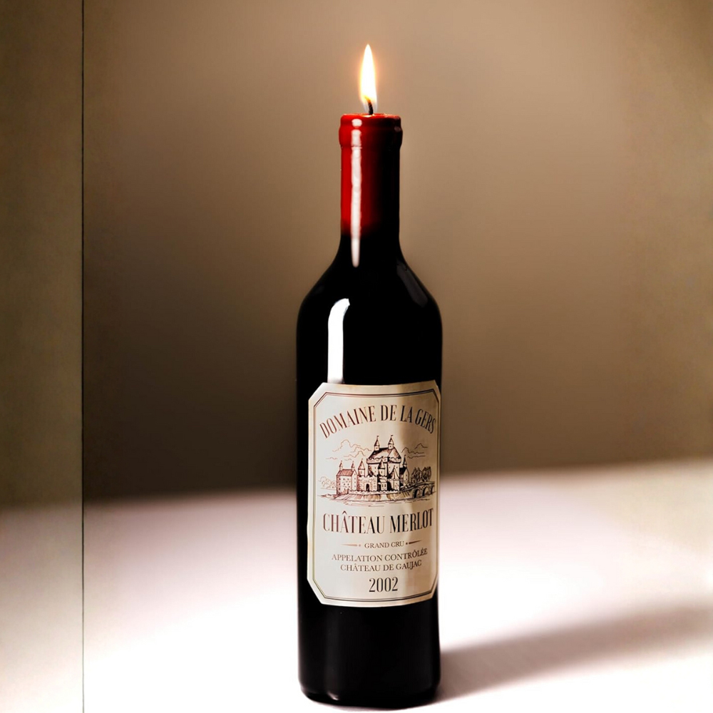 Marco Paul Real Size Wine Bottle Wax Candle 29cm Image 2