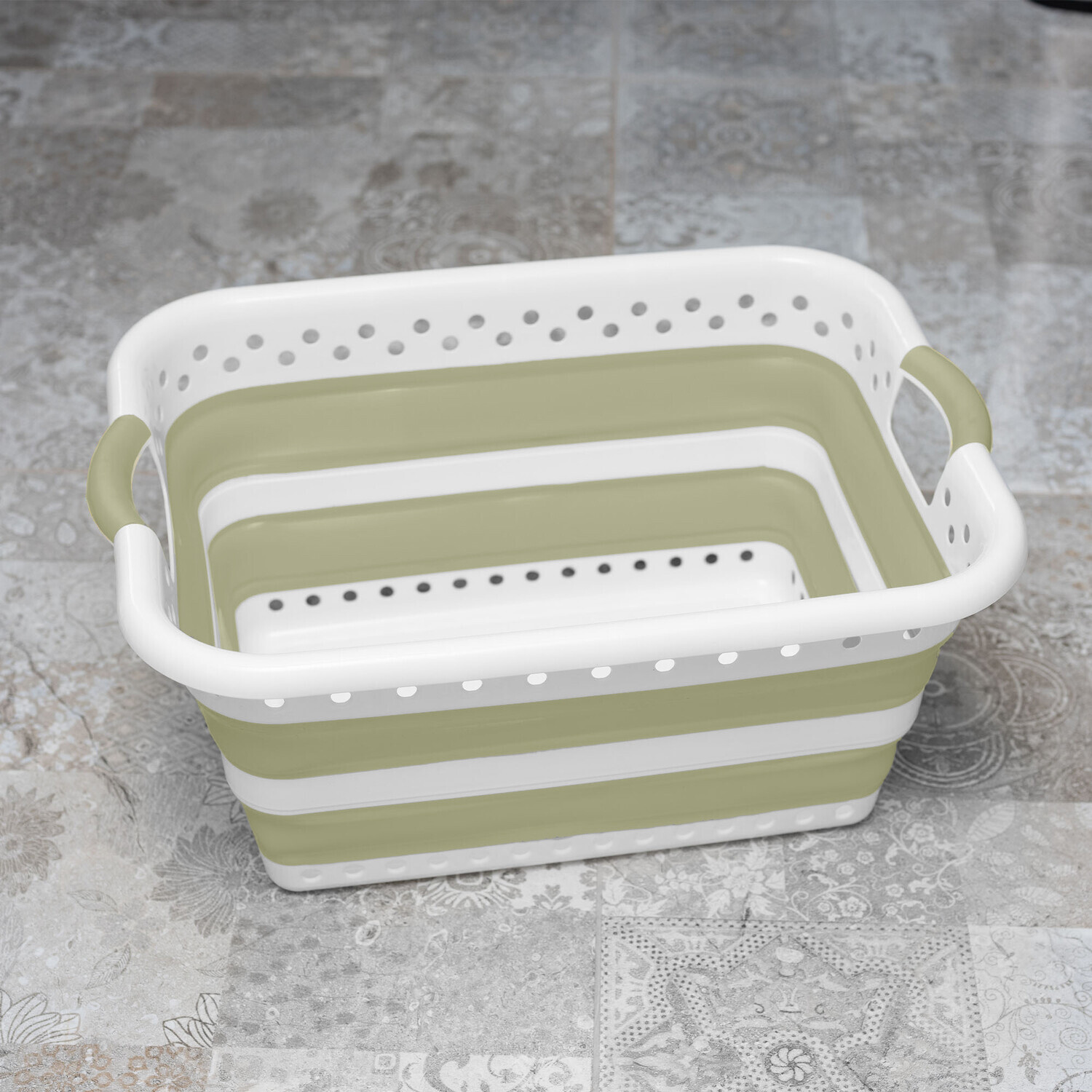 Addis 45L Collapsible Basket Sage Image 3