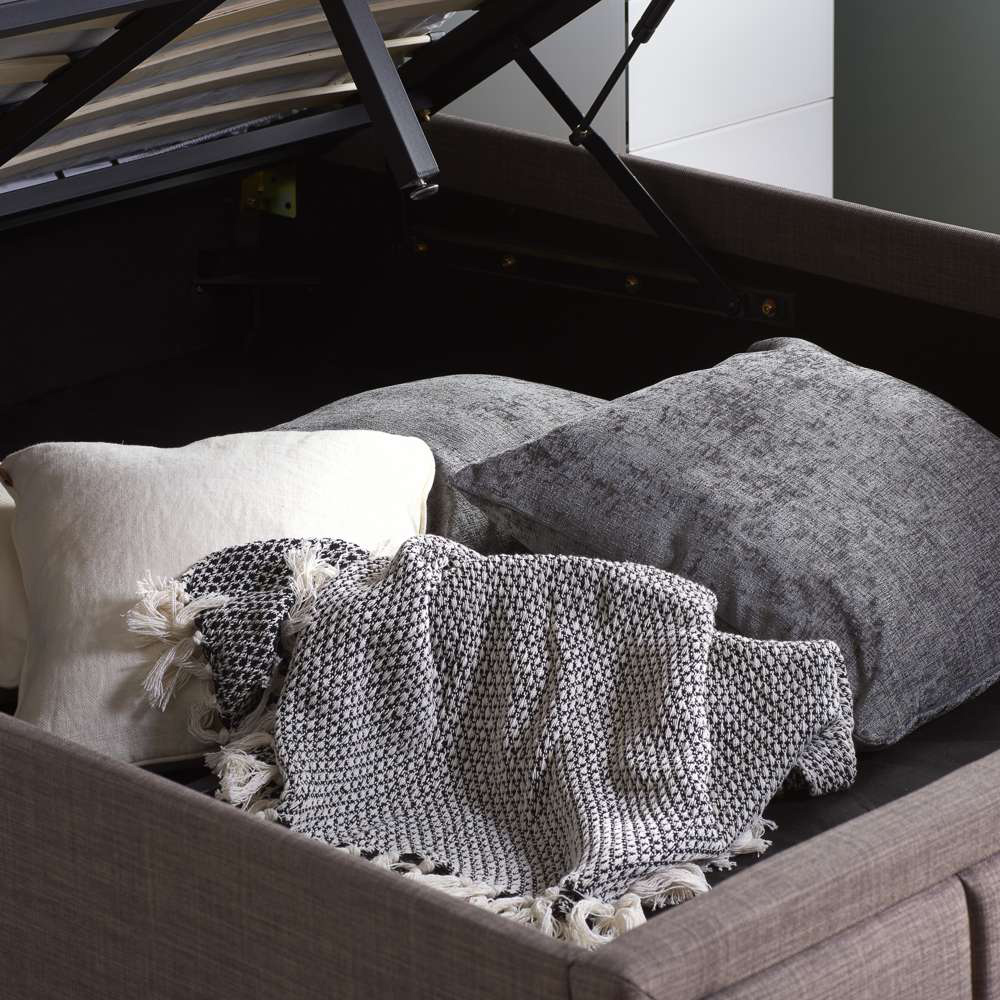 Hannover Double Steel Ottoman Bed Frame Image 5