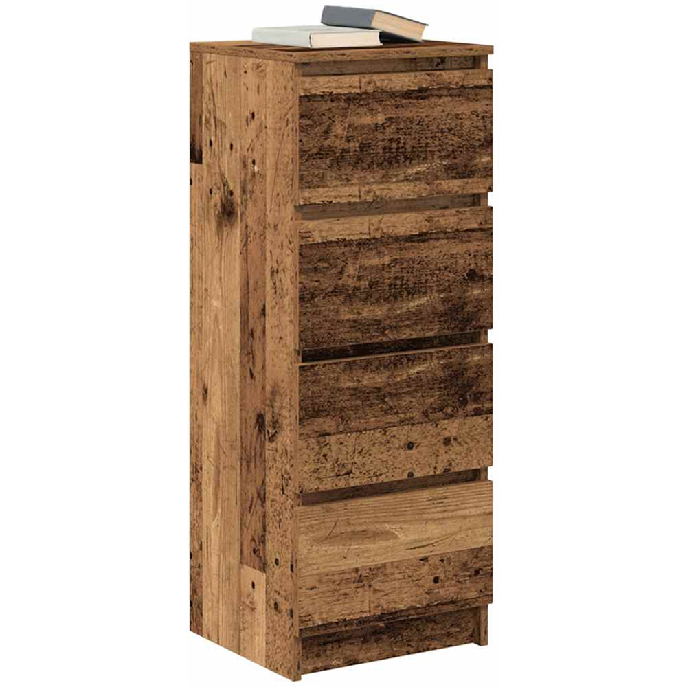 vidaXL 4 Drawer Old Wood Sideboard Image 3