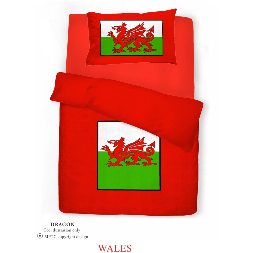 Velosso Single Multicolour Welsh Dragon Duvet Cover Set Image 4