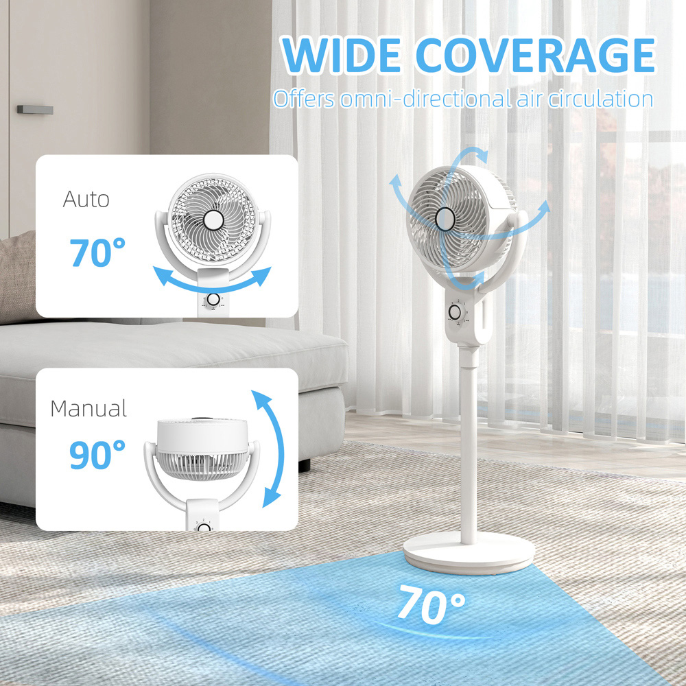 Portland White Oscillation Pedestal Fan 36 inch Image 6