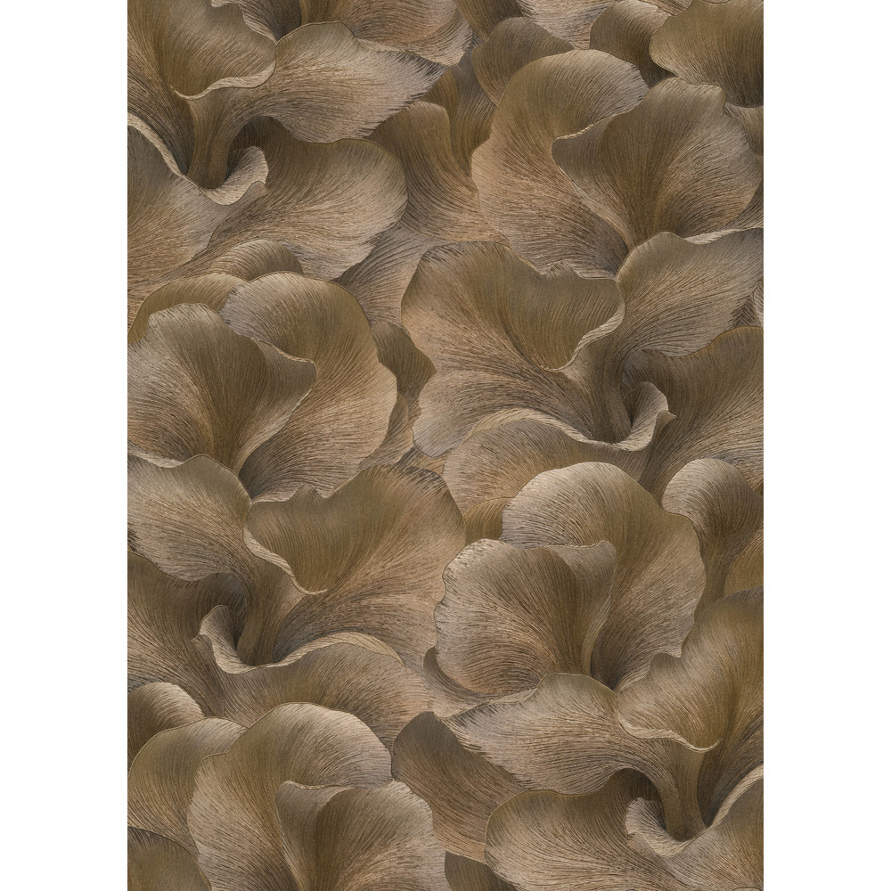 Erismann Floral Glow Brown Vinyl Wallpaper Image 4