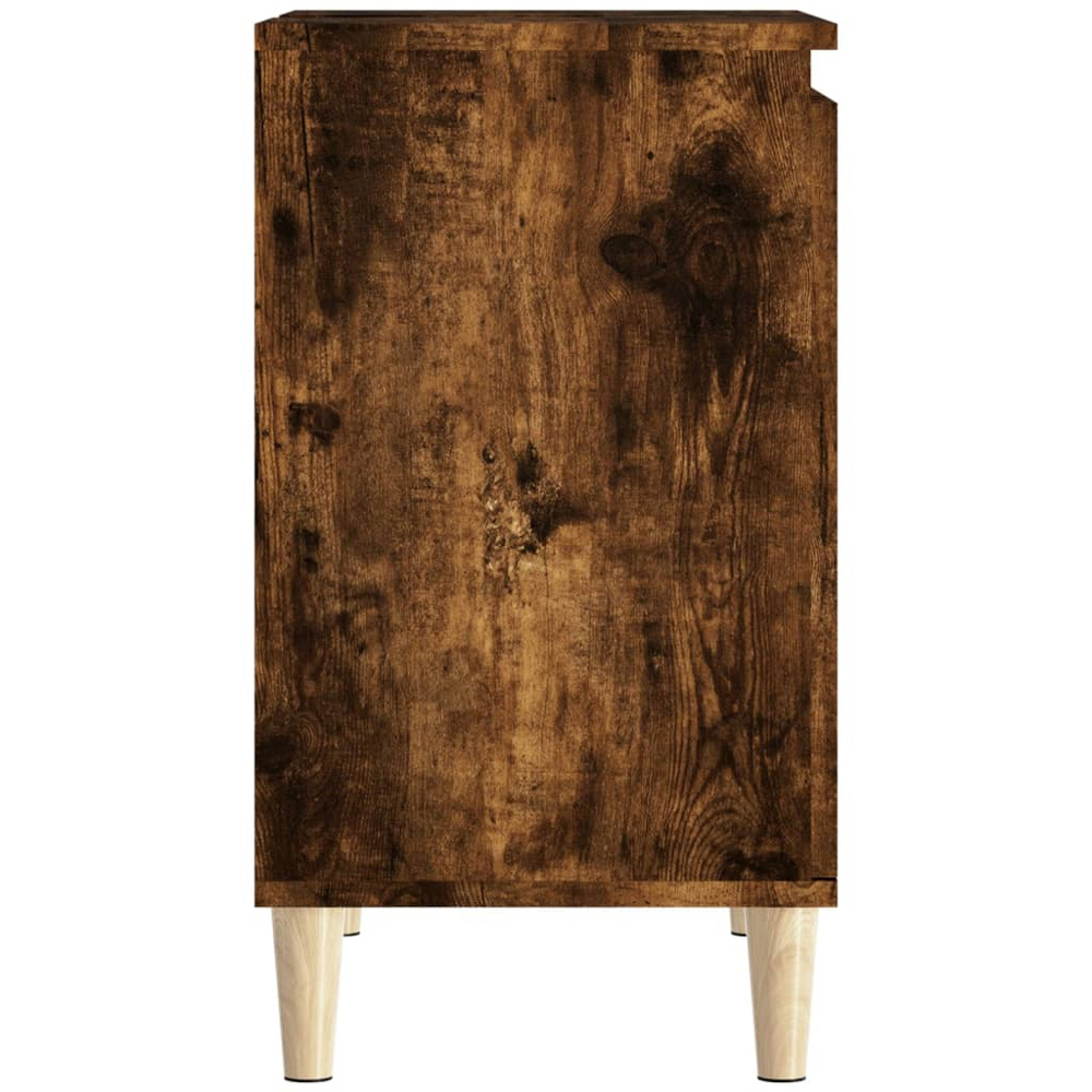vidaXL 2 Door Smoked Oak Freestanding Under Sink Cabinet Image 6