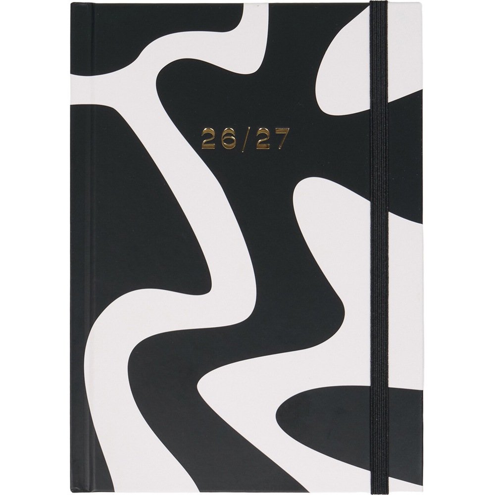 2027 Black and White Printed Diary Image 2