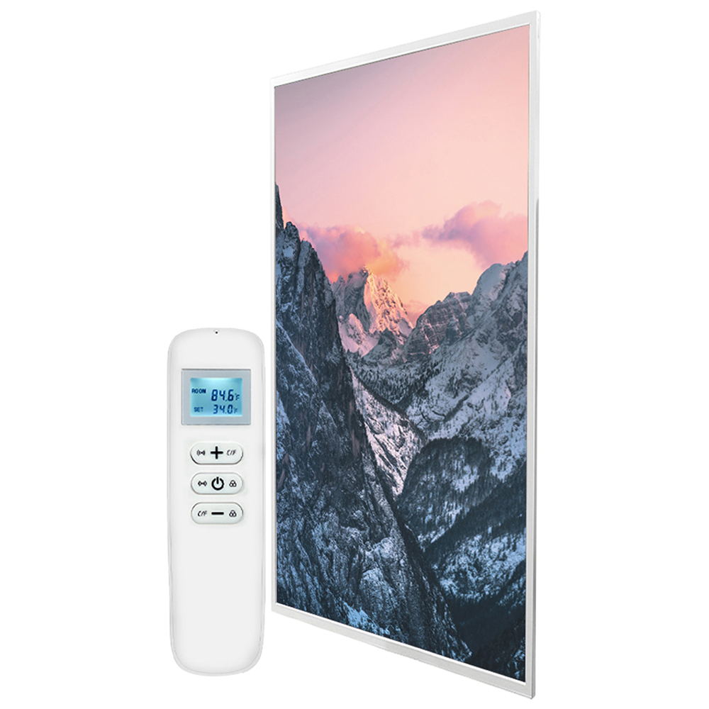 Mirrorstone Nexus Valley at Dusk Image Wi-Fi Infrared Heating Panel 900W 795 x 1195mm Image 1