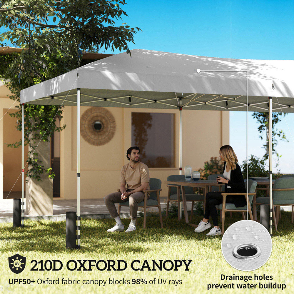 Outsunny 3 x 6m White Pop Up Gazebo Image 3