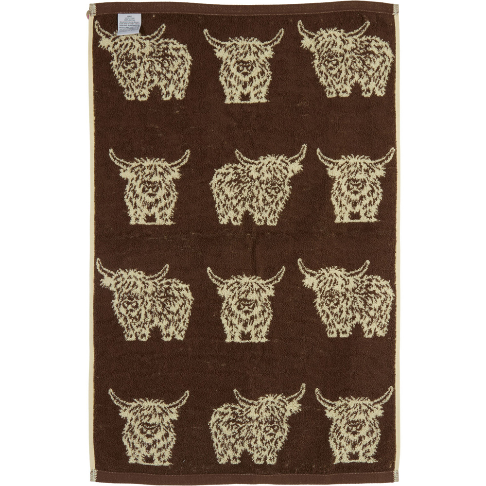 Highland Cow Towel Hand Towel Image 3