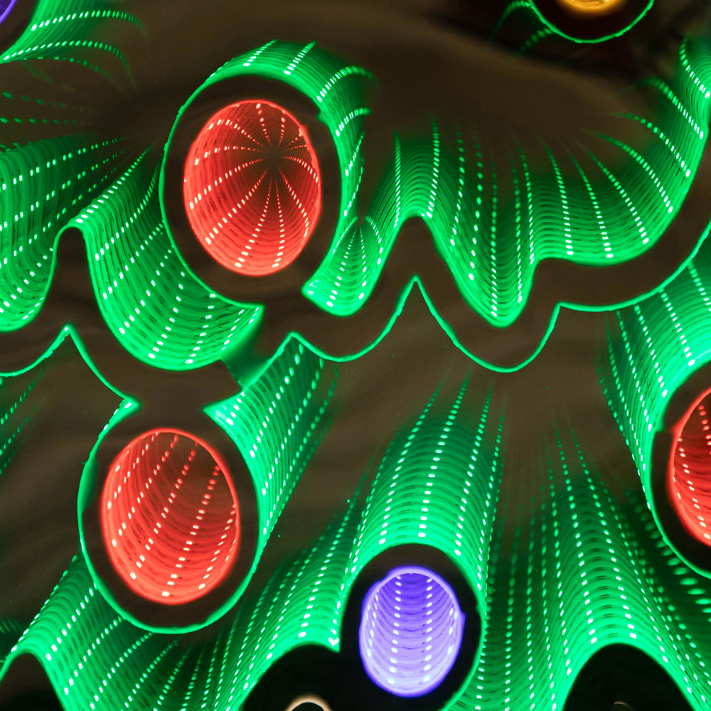Samuel Alexander Multicolour LED Light Up Christmas Tree Infinity Xmas Decoration 4ft Image 3