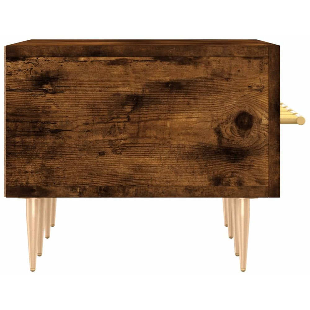 vidaXL 3 Drawer Smoked Oak TV Cabinet Image 7