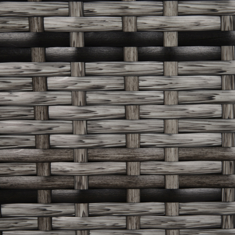 Outsunny Grey Rattan Side Table Image 3
