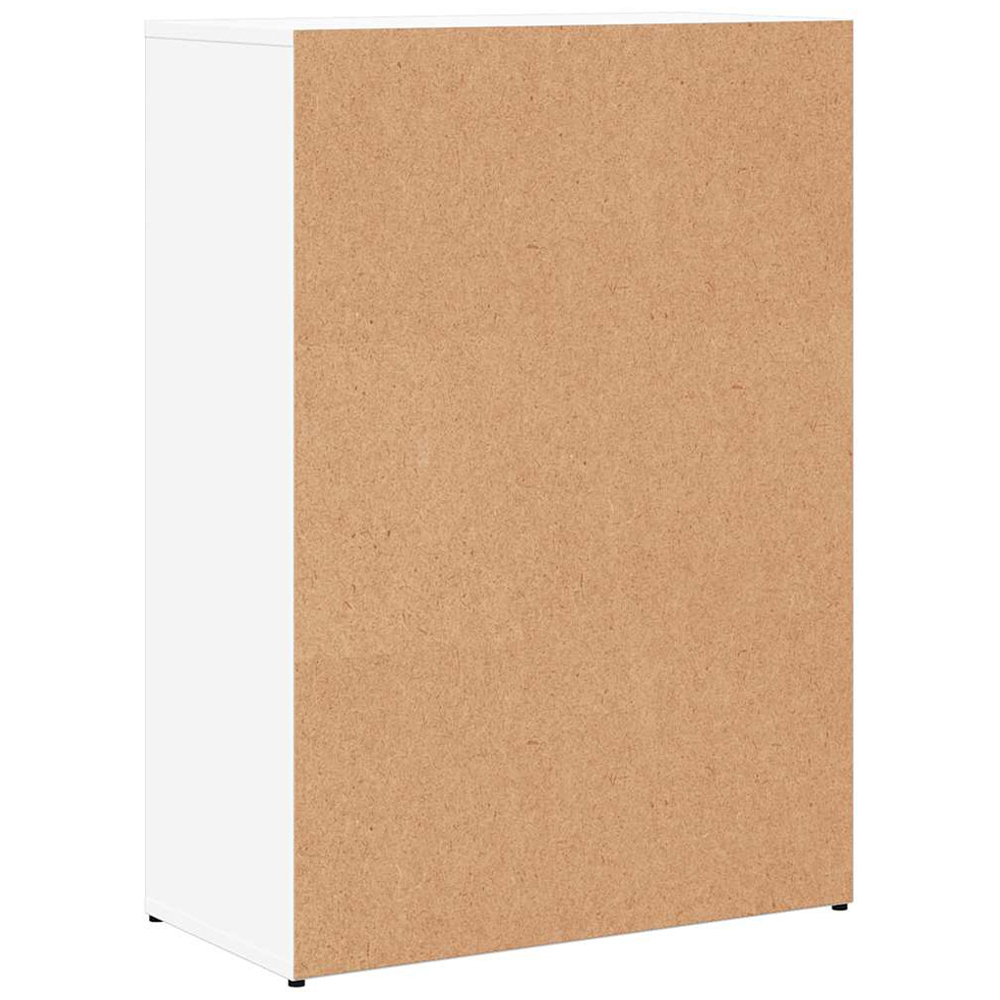 vidaXL 2 Door Single Drawer White Sideboard Image 6