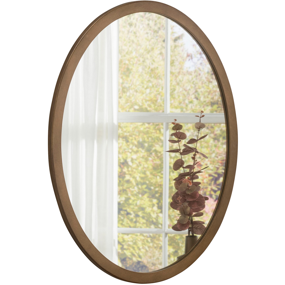 Yearn Classic Bronze Oval Mirror 65 x 55cm Image 1
