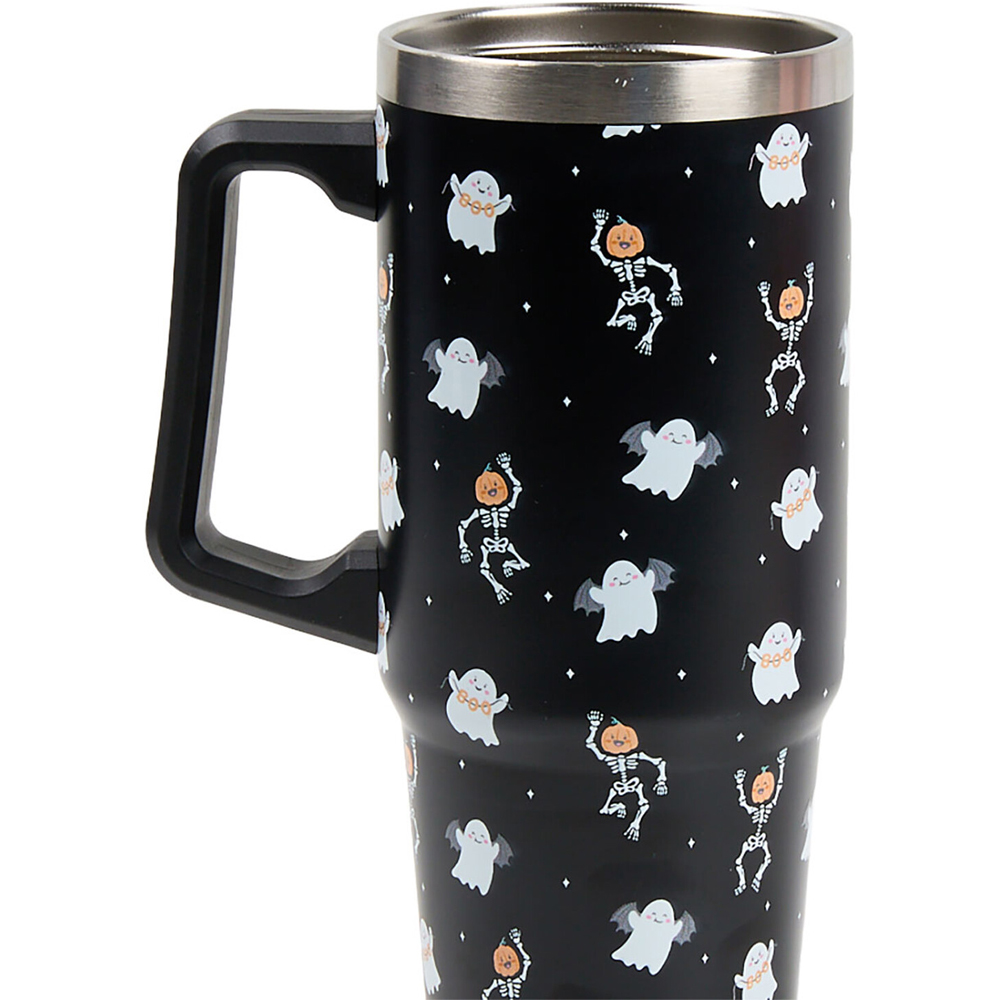 Halloween Tumbler with Handle and Straw Image 10