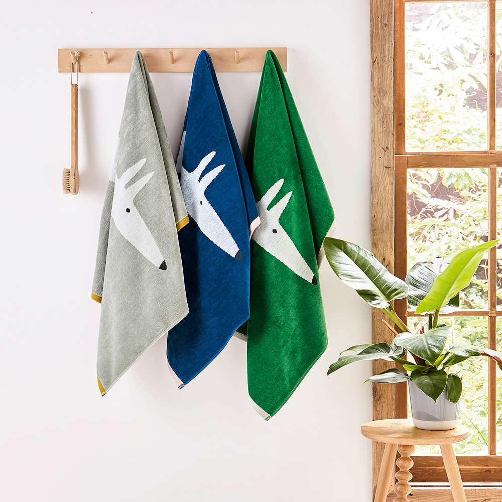 Scion Mr Fox Large Pebble Bath Sheet Image 2