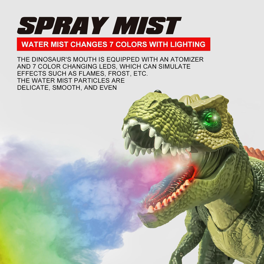 Alivio 7 Colour LED Mist Spray Dinosaur Simulation with Remote Control Image 6