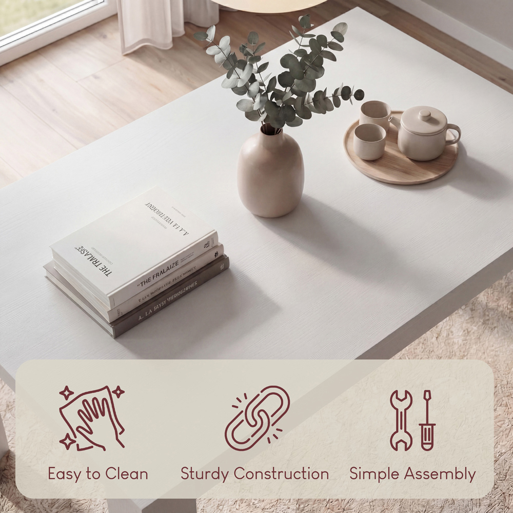 VIDA DESIGNS Medina 4 Seater Dining Table White Image 7