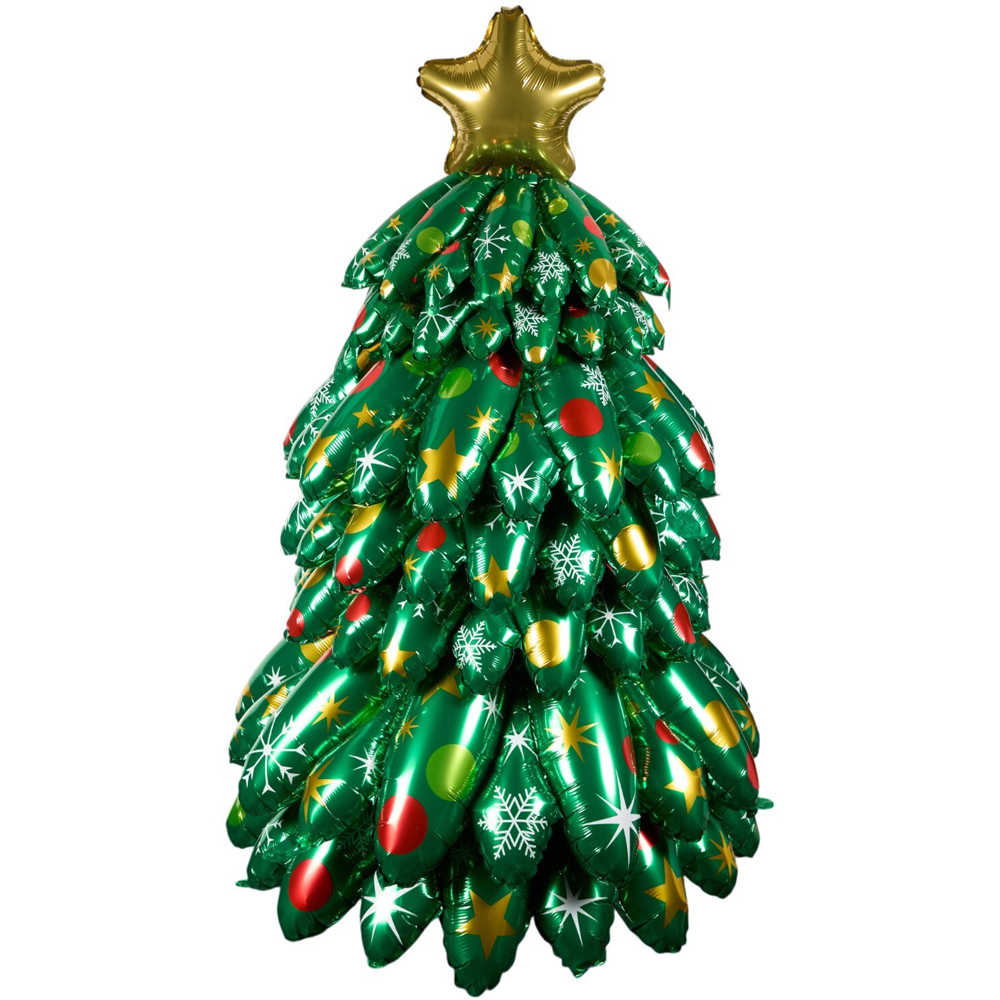 Christmas Tree Foil Balloon Green Image 1