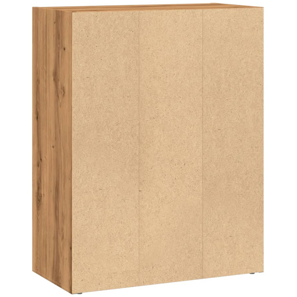 vidaXL 2 Shelf Artisian Oak Bookcase Image 5