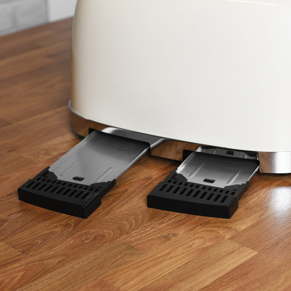 Retro 4 Slice Toaster Cream Image 3