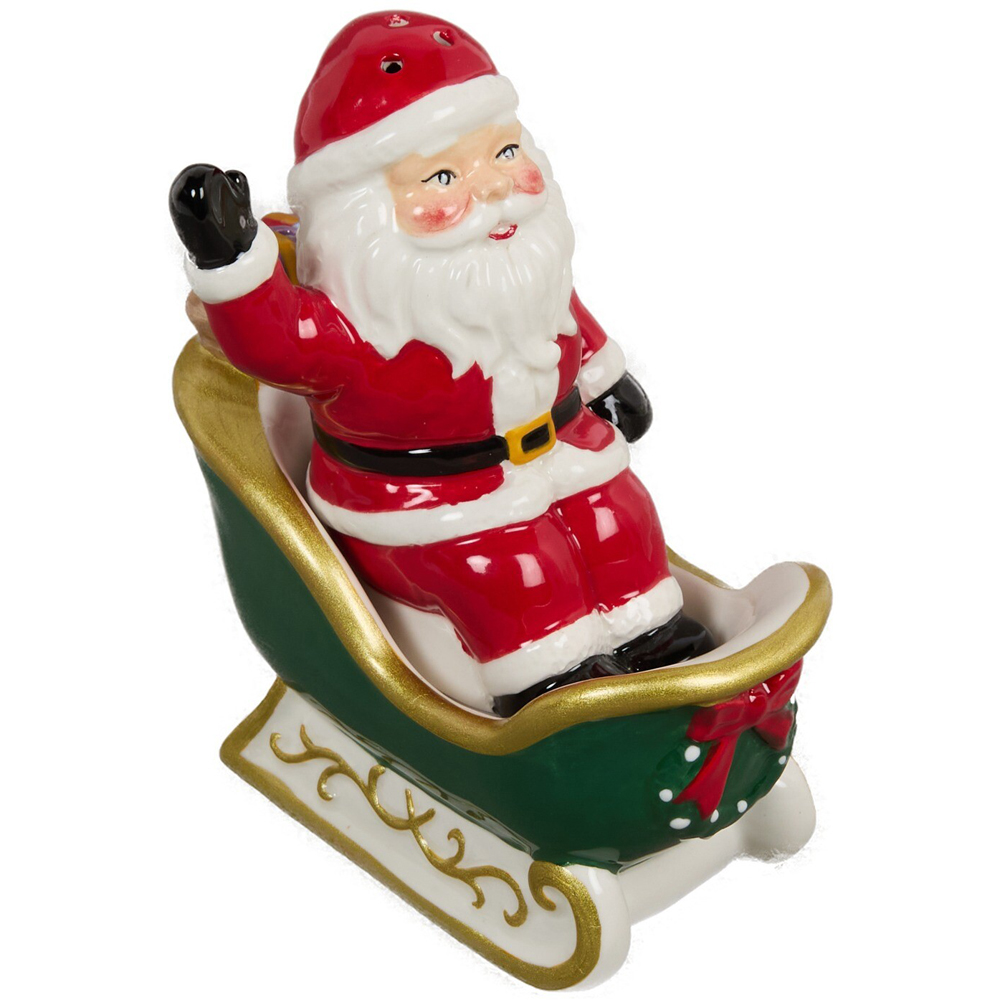 Santa Sleigh Salt and Pepper Shakers Set Image 7