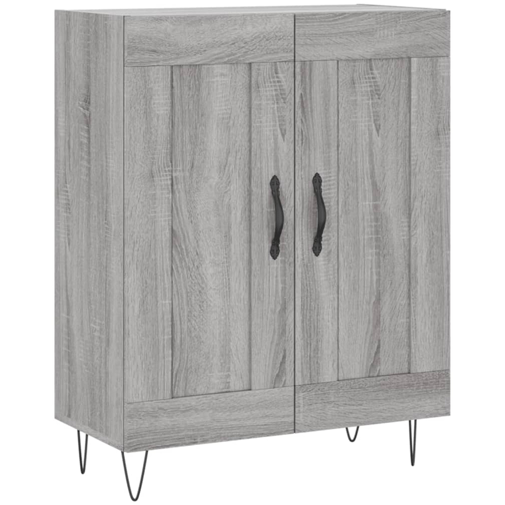 vidaXL 4 Door Grey Sonoma Highboard Image 7