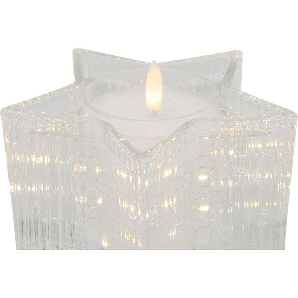 Ribbed Star LED Candle Image 4
