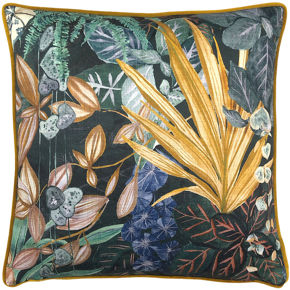 Paoletti Veadeiros Blue Botanical Cushion Image 1