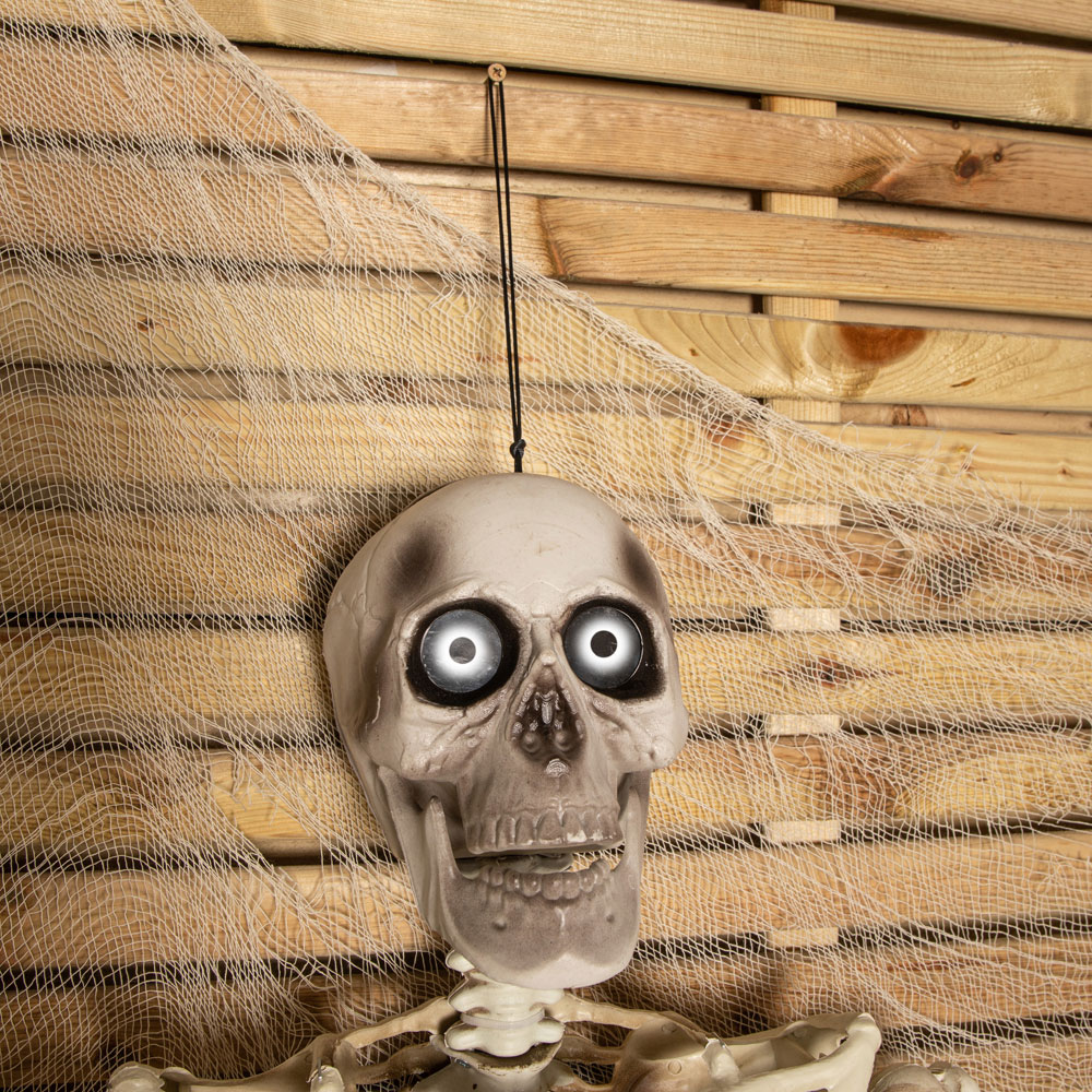 Samuel Alexander Halloween Skeleton Decoration with Animated LCD Eyes 5ft Image 6