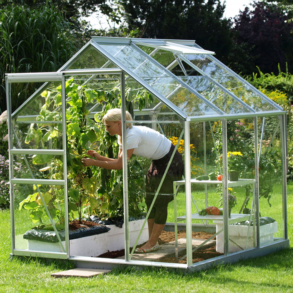 Vitavia Venus 3800 Aluminium Frame 6 x 6ft Toughened Glass Greenhouse Image 2