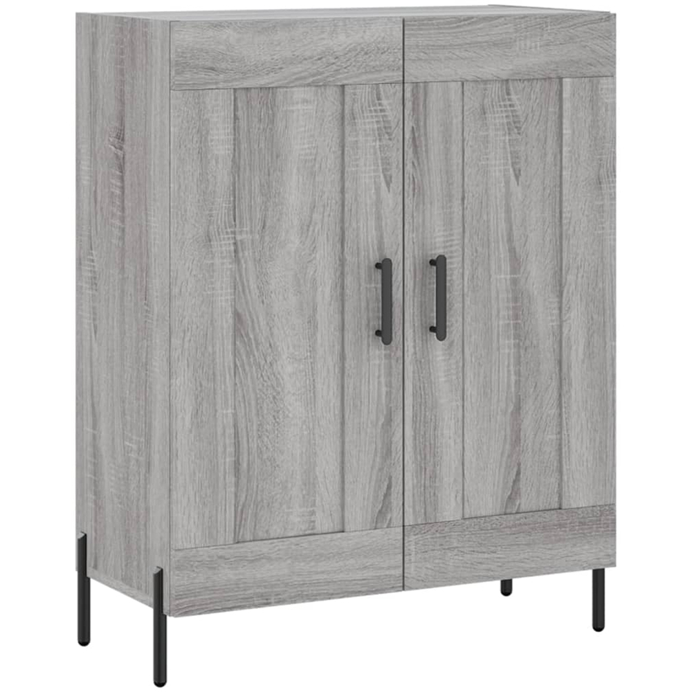 vidaXL 4 Door Grey Sonoma Highboard Image 7