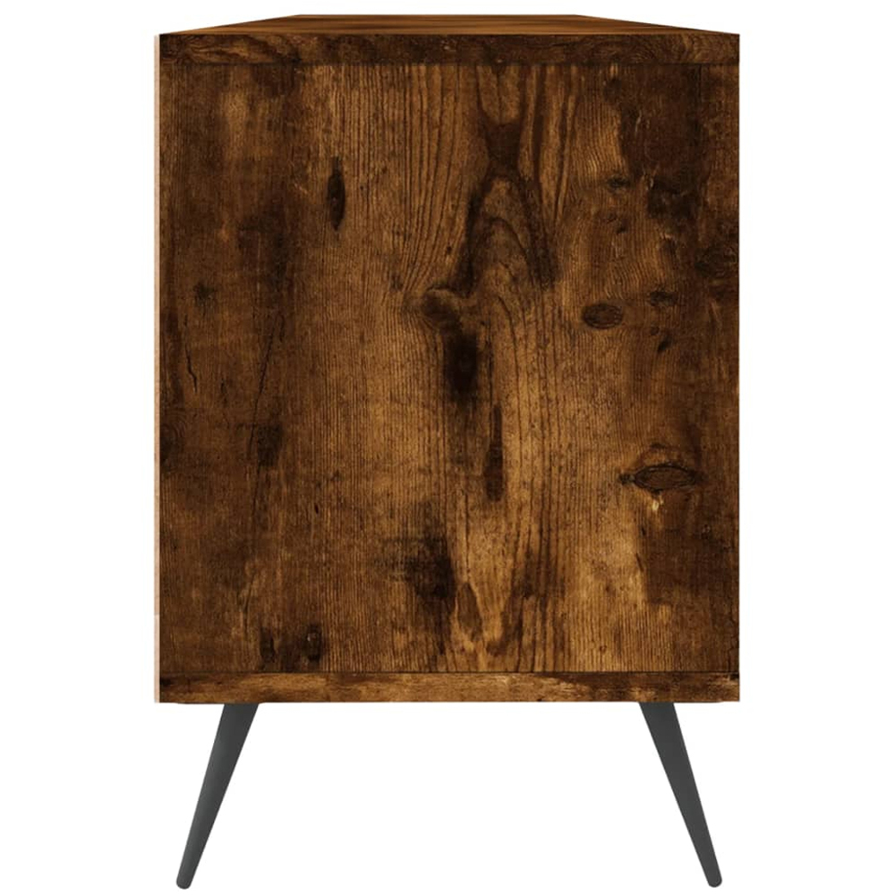 vidaXL 3 Door 3 Shelf Smoked Oak TV Cabinet Image 7
