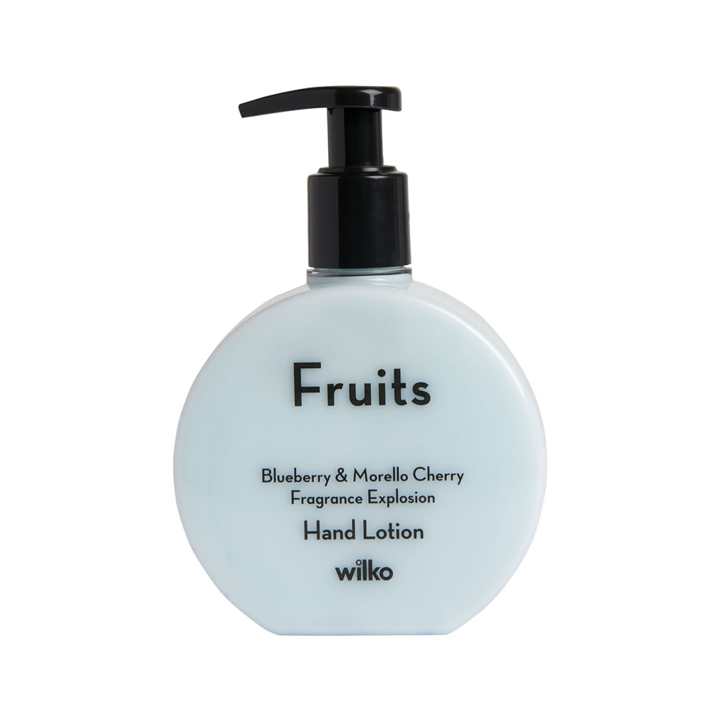 Wilko Fruits Blueberry and Morello Cherry Hand Lotion 250ml Image