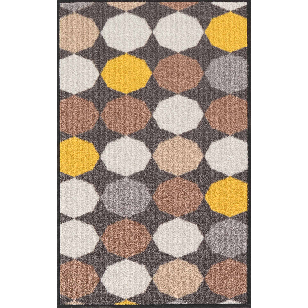 Desire Rugs Havana Gold Oval Anti Slip Door Mat 90 x 57cm Image 1